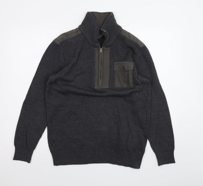 AriZona Mens Black   Pullover Jumper Size M