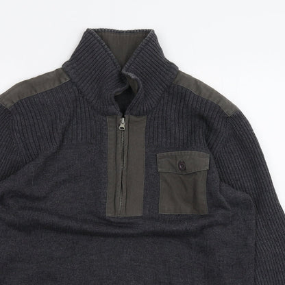 AriZona Mens Black   Pullover Jumper Size M