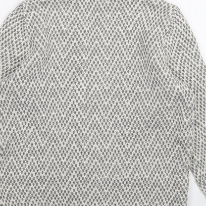 Womens UK Size S BM White Full Zip Jumper