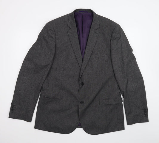 George Mens Black   Jacket Suit Jacket Size 44