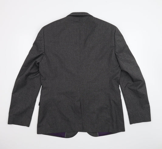 George Mens Black   Jacket Suit Jacket Size 44