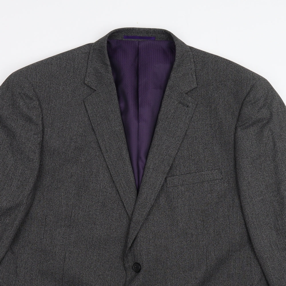 George Mens Black   Jacket Suit Jacket Size 44