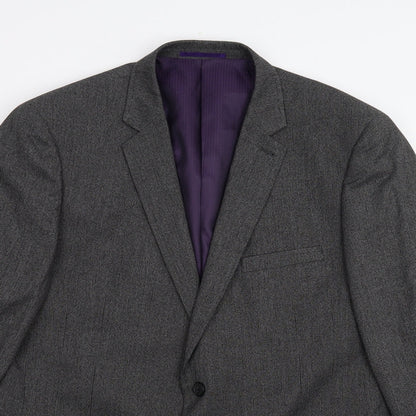 George Mens Black   Jacket Suit Jacket Size 44