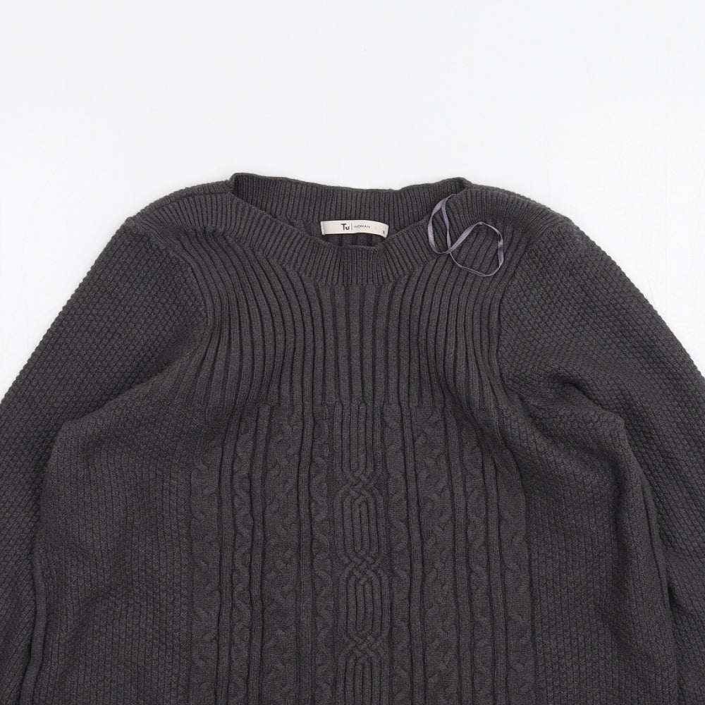 TU Womens Black   Pullover Jumper Size 10
