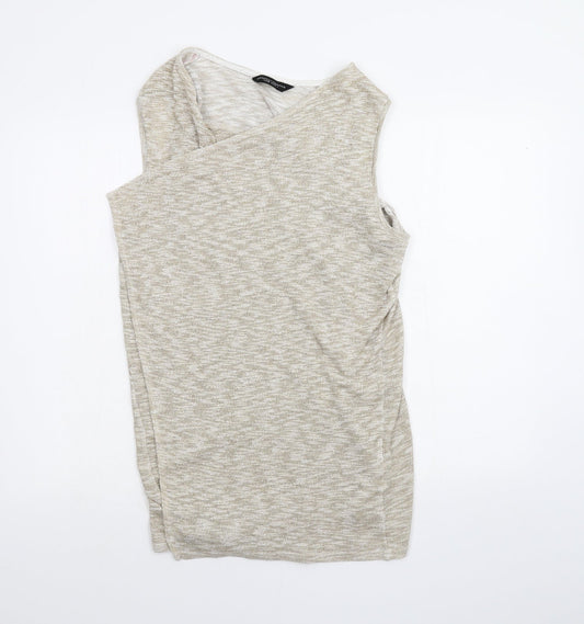 Womens UK Size L Dorothy Perkins Beige Cardigan Jumper