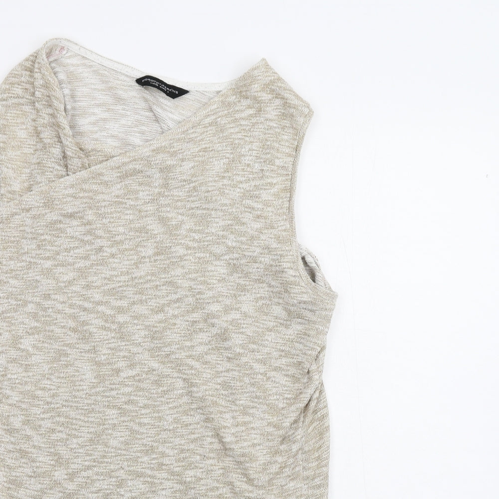 Womens UK Size L Dorothy Perkins Beige Cardigan Jumper