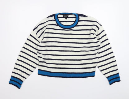 Womens UK Size 8 Topshop White Pullover Jumper