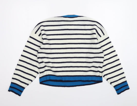 Womens UK Size 8 Topshop White Pullover Jumper