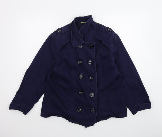 Agenda Womens Blue   Jacket  Size 18