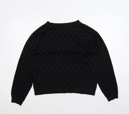 Womens UK Size 10 New Look Black Pullover Jumper