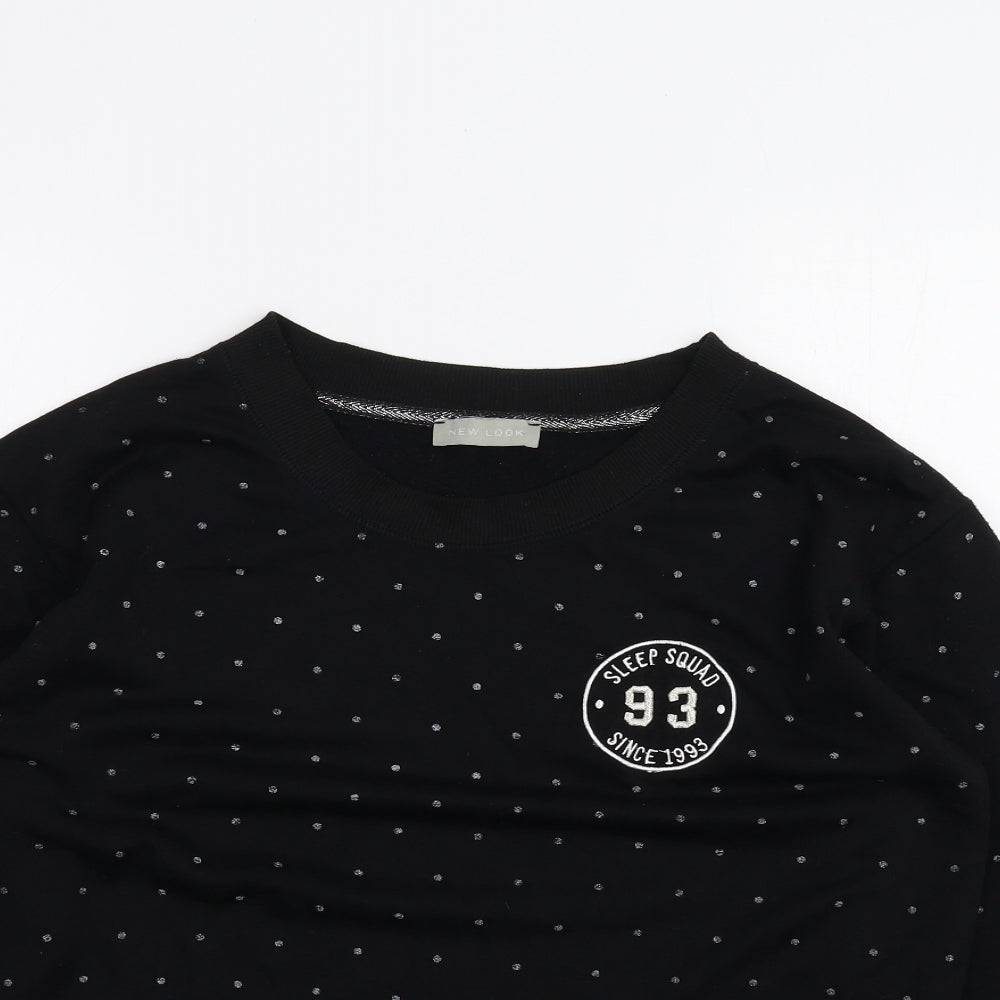 Womens UK Size 10 New Look Black Pullover Jumper