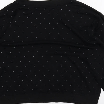 Womens UK Size 10 New Look Black Pullover Jumper