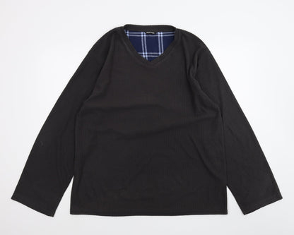Womens UK Size L Peacocks Black Pullover Jumper