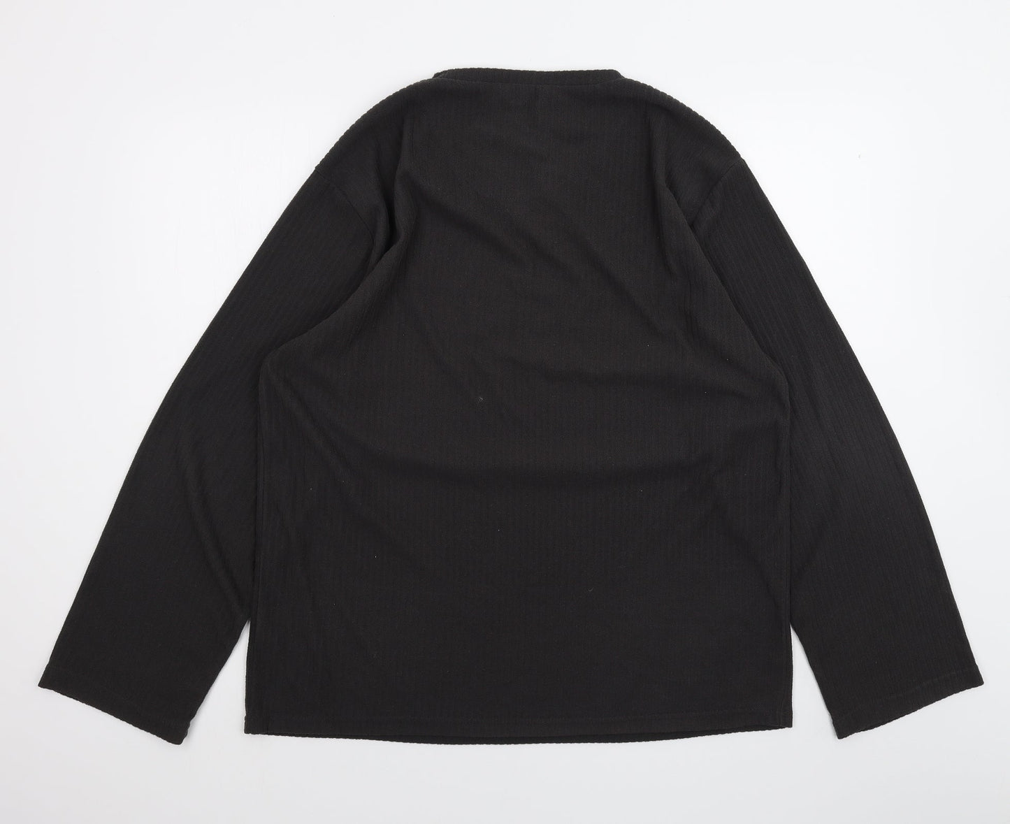 Womens UK Size L Peacocks Black Pullover Jumper