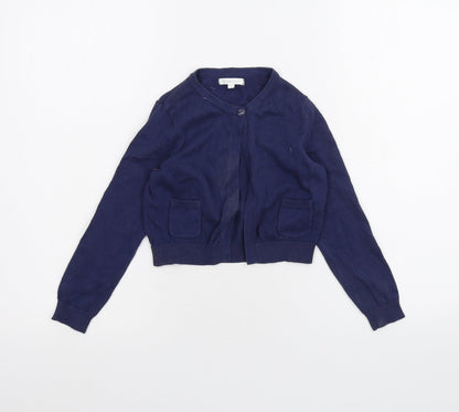 Blue Zoo Girls Blue   Cardigan Jumper Size 5-6 Years