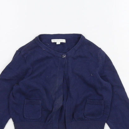Blue Zoo Girls Blue   Cardigan Jumper Size 5-6 Years