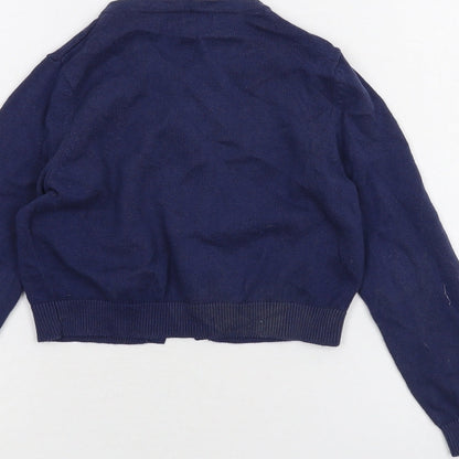 Blue Zoo Girls Blue   Cardigan Jumper Size 5-6 Years