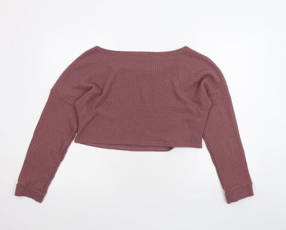 Womens UK Size XL Preworn Pink Pullover Jumper