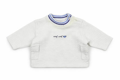 George Baby White   Pullover Jumper Size 0-3 Months