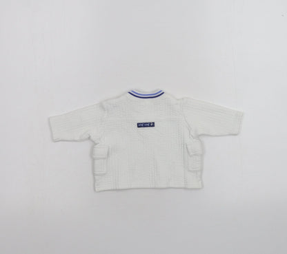 George Baby White   Pullover Jumper Size 0-3 Months