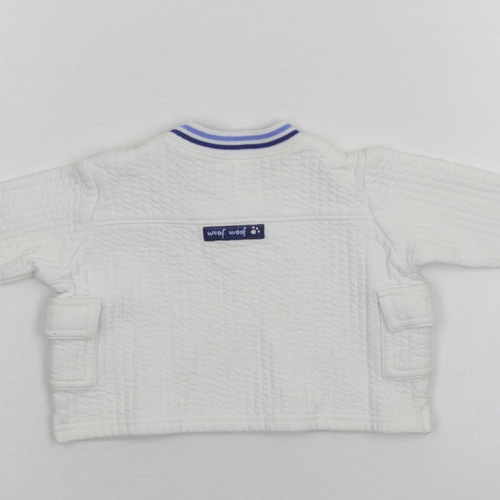 George Baby White   Pullover Jumper Size 0-3 Months