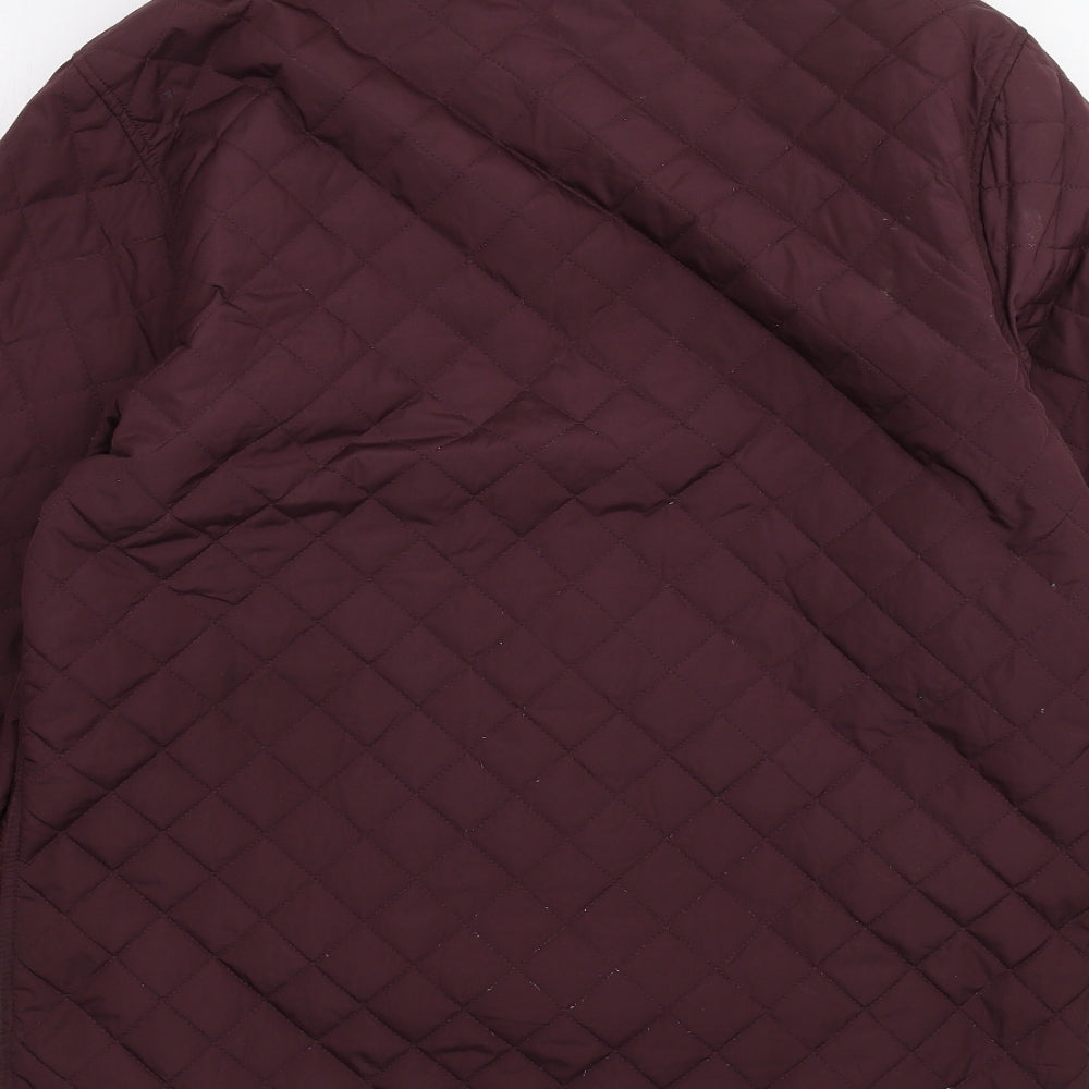 Altamont Womens Purple   Pea Coat Coat Size L