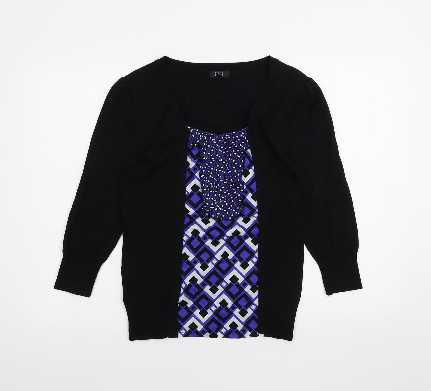 F&F Womens Black   Basic T-Shirt Size 12