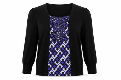 Womens UK Size 12 F&F Black Basic T-Shirt