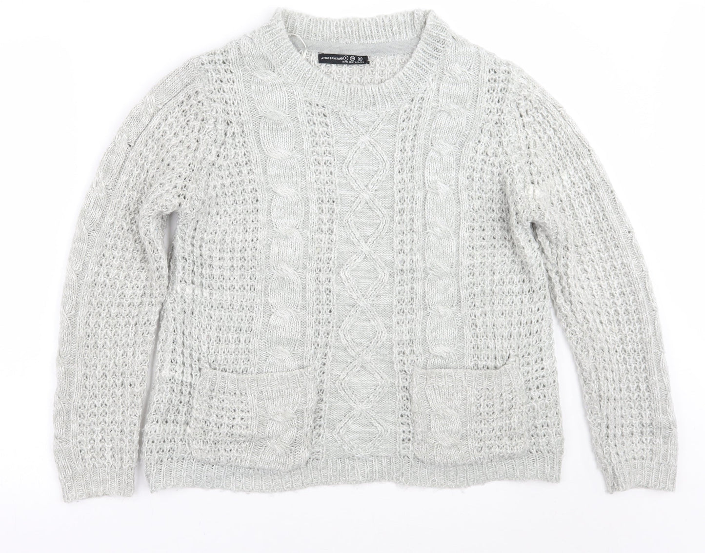 Primark Womens Grey   Pullover Jumper Size 8