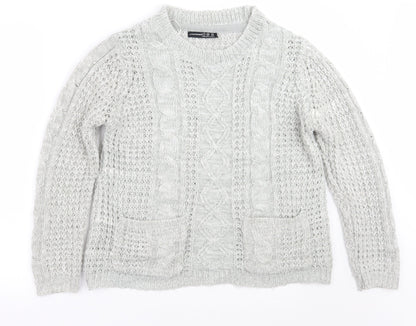 Primark Womens Grey   Pullover Jumper Size 8