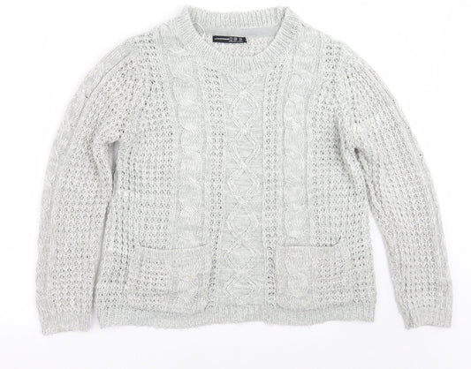 Primark Womens Grey   Pullover Jumper Size 8