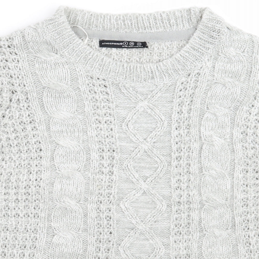 Primark Womens Grey   Pullover Jumper Size 8