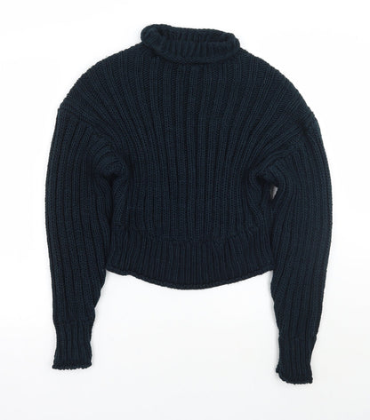 Womens UK Size XS H&M Blue Pullover Jumper