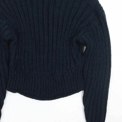 Womens UK Size XS H&M Blue Pullover Jumper
