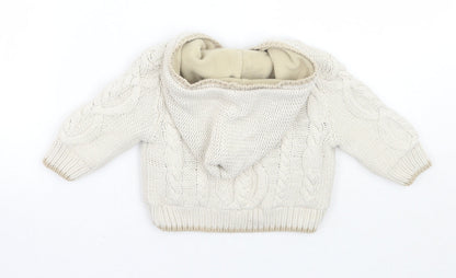 Mothercare Boys Beige   Jacket Coatigan Size 6-9 Months