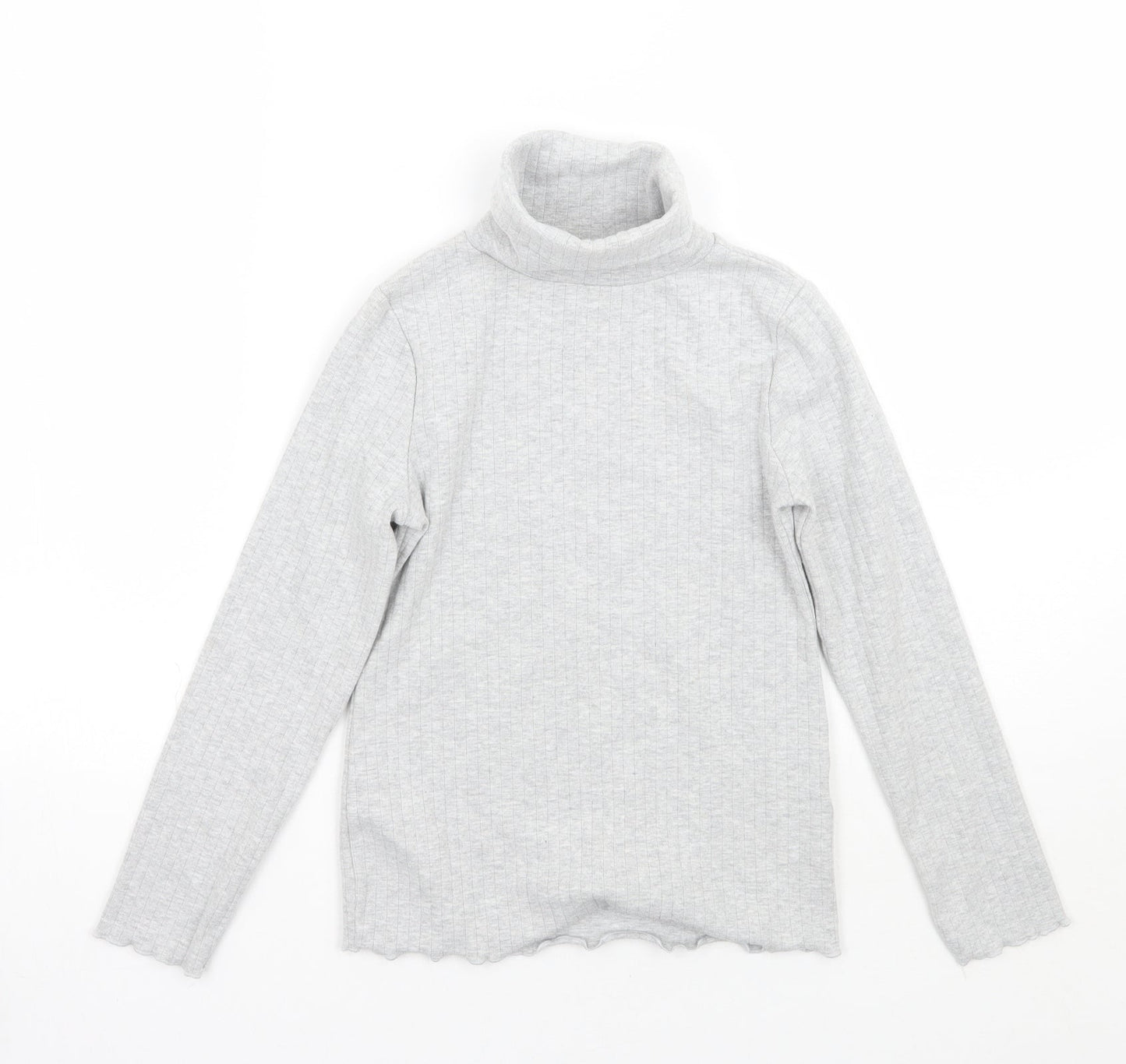 Marks and Spencer Girls Grey   Pullover Jumper Size 9-10 Years