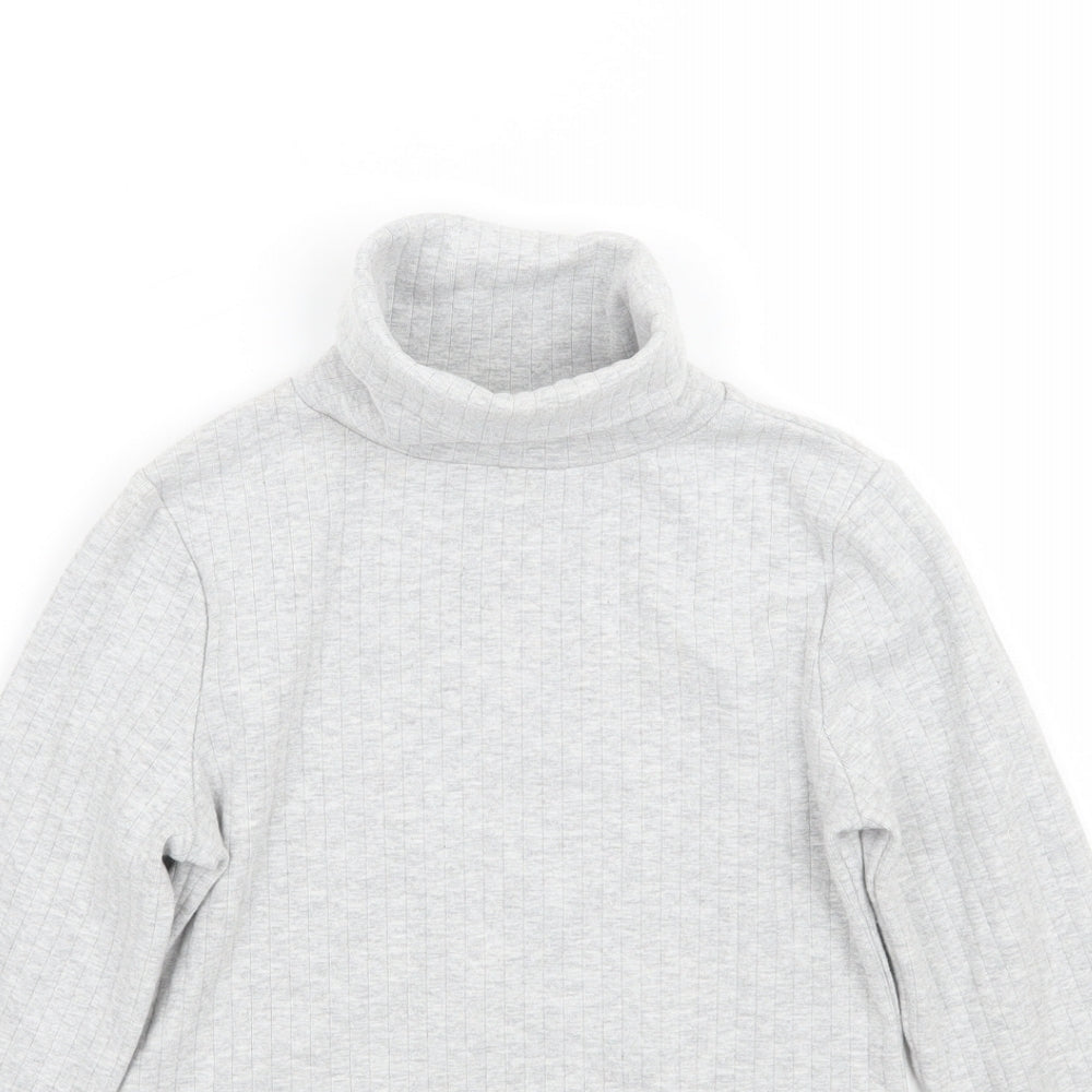 Marks and Spencer Girls Grey   Pullover Jumper Size 9-10 Years