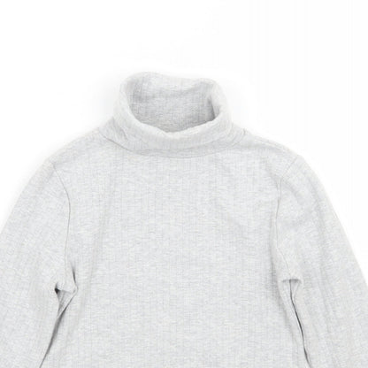 Marks and Spencer Girls Grey   Pullover Jumper Size 9-10 Years