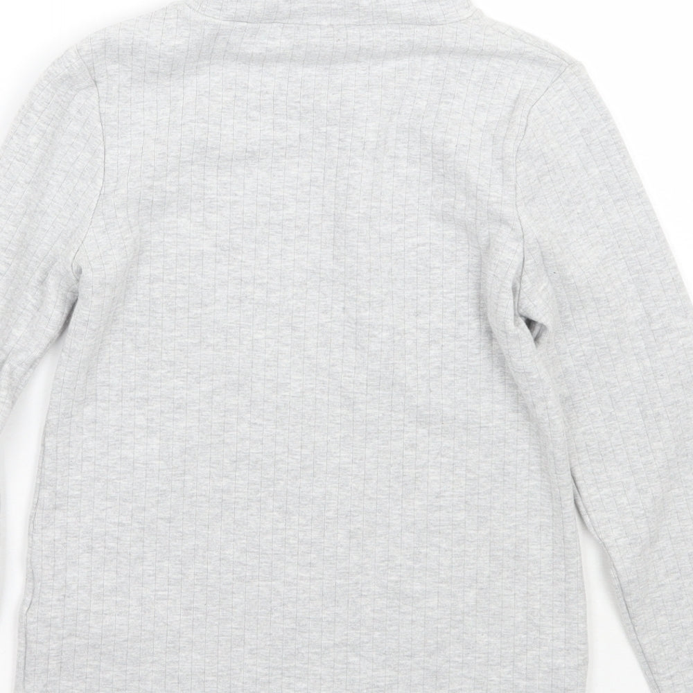 Marks and Spencer Girls Grey   Pullover Jumper Size 9-10 Years