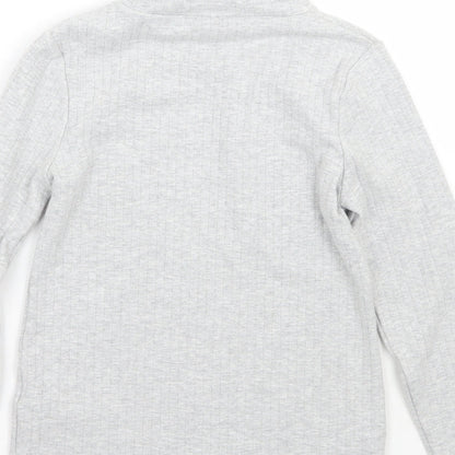 Marks and Spencer Girls Grey   Pullover Jumper Size 9-10 Years