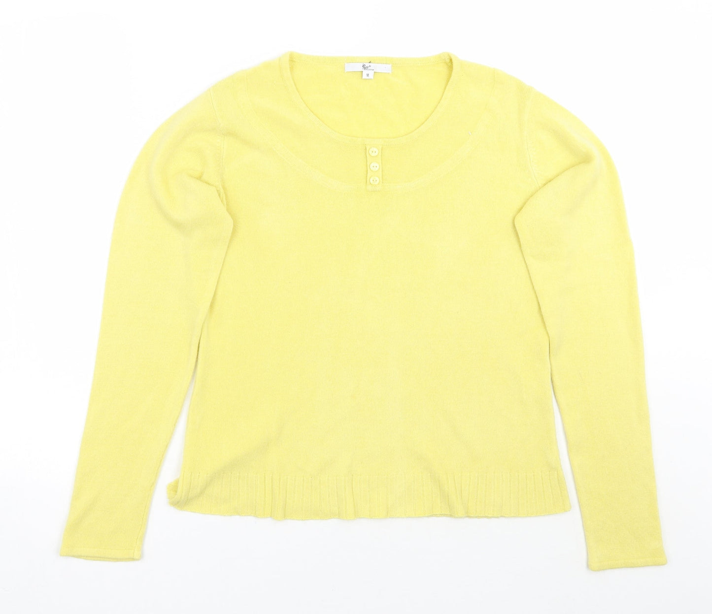 Womens UK Size M Klass Yellow Pullover Jumper