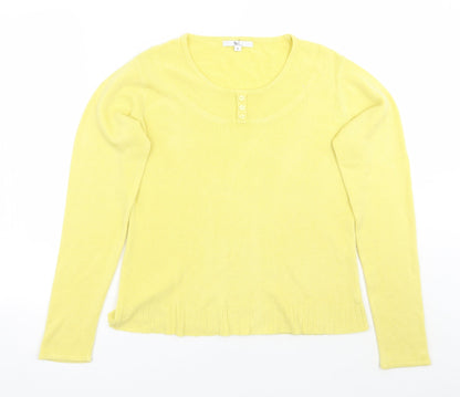 Womens UK Size M Klass Yellow Pullover Jumper