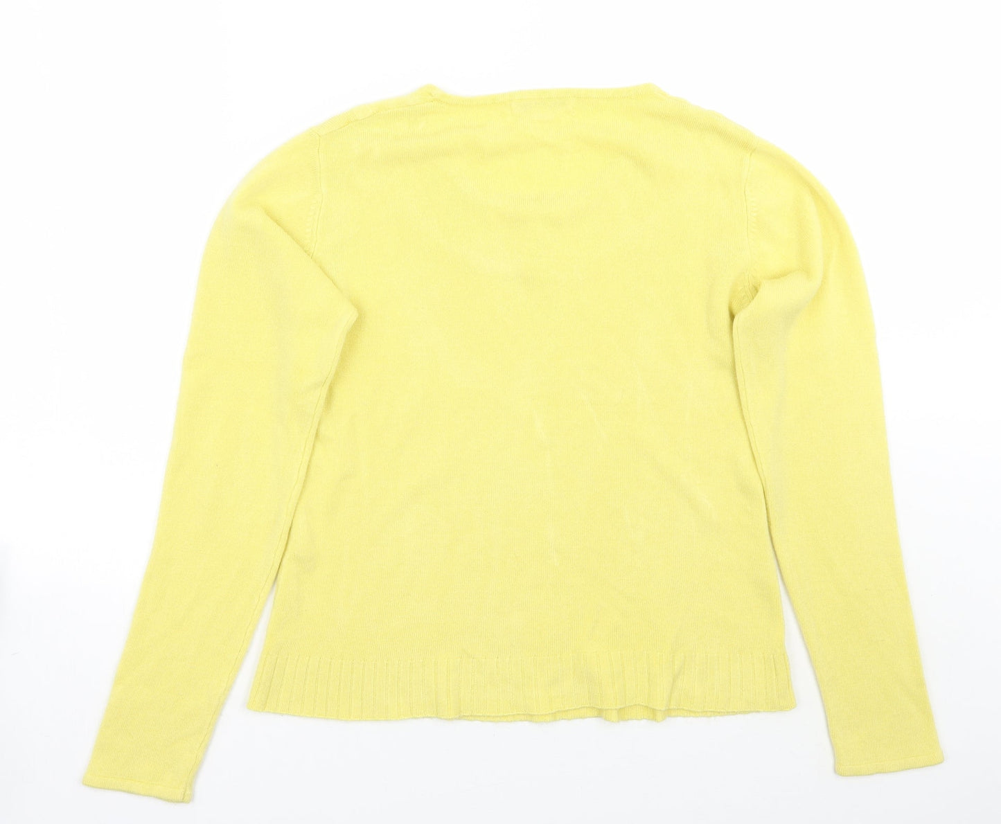 Womens UK Size M Klass Yellow Pullover Jumper