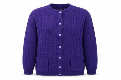 PINK Womens Purple   Cardigan Jumper Size M