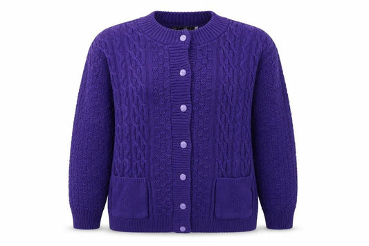 PINK Womens Purple   Cardigan Jumper Size M