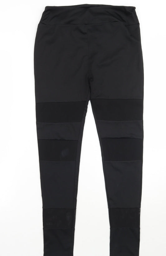 Womens UK Size 10 Missguided Regular Fit  Black Trousers