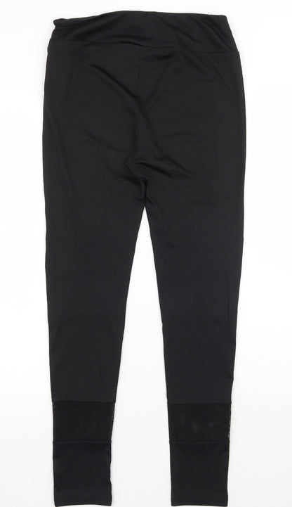 Womens UK Size 10 Missguided Regular Fit  Black Trousers