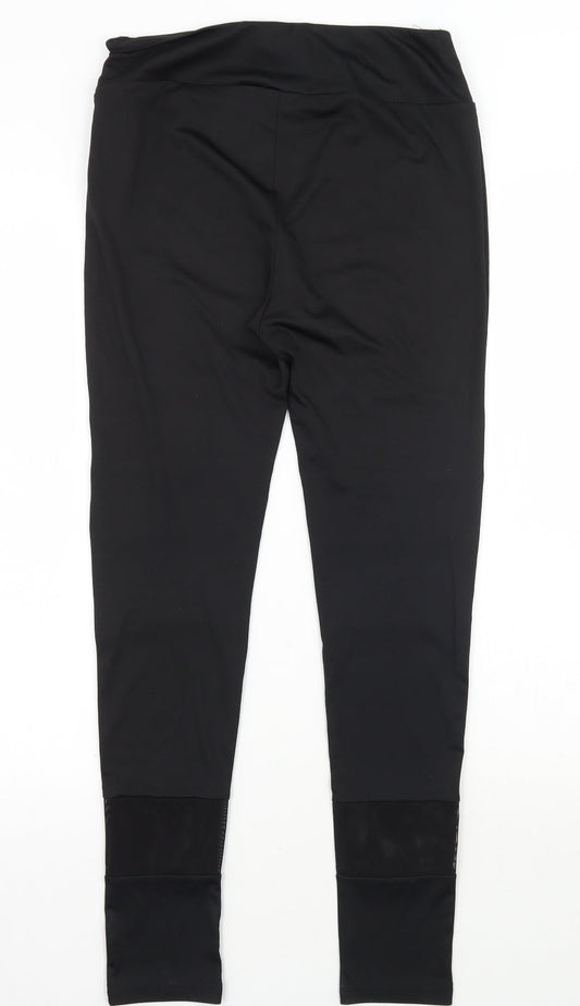 Womens UK Size 10 Missguided Regular Fit  Black Trousers
