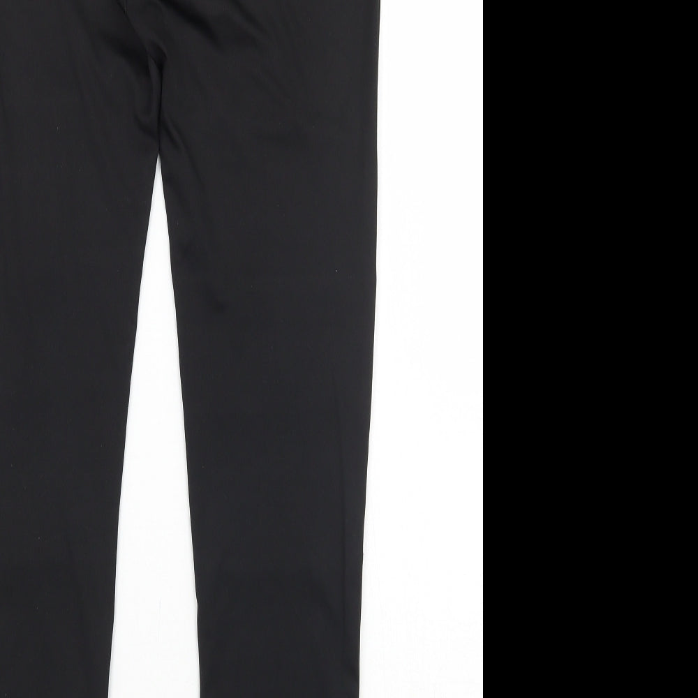 Womens UK Size 10 Missguided Regular Fit  Black Trousers