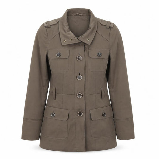 Womens UK Size 10 F&F Green Jacket